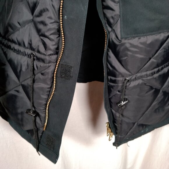 Carhartt Jacket Men 2X Black Canvas Barn Chore Corduroy Collar Hooded Work USA - Picture 5 of 16